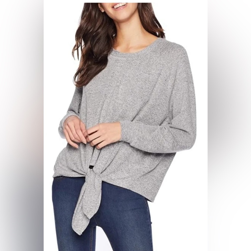 Billabong crewneck tie gray sweater size small